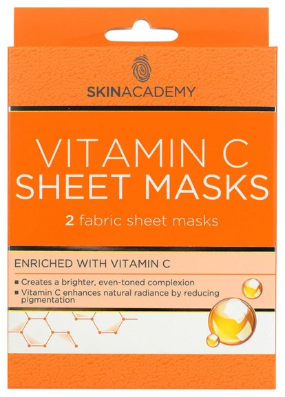 Тканевая маска для лица с витамином С Vitamin C Sheet Masks Skin Academy (250116875)
