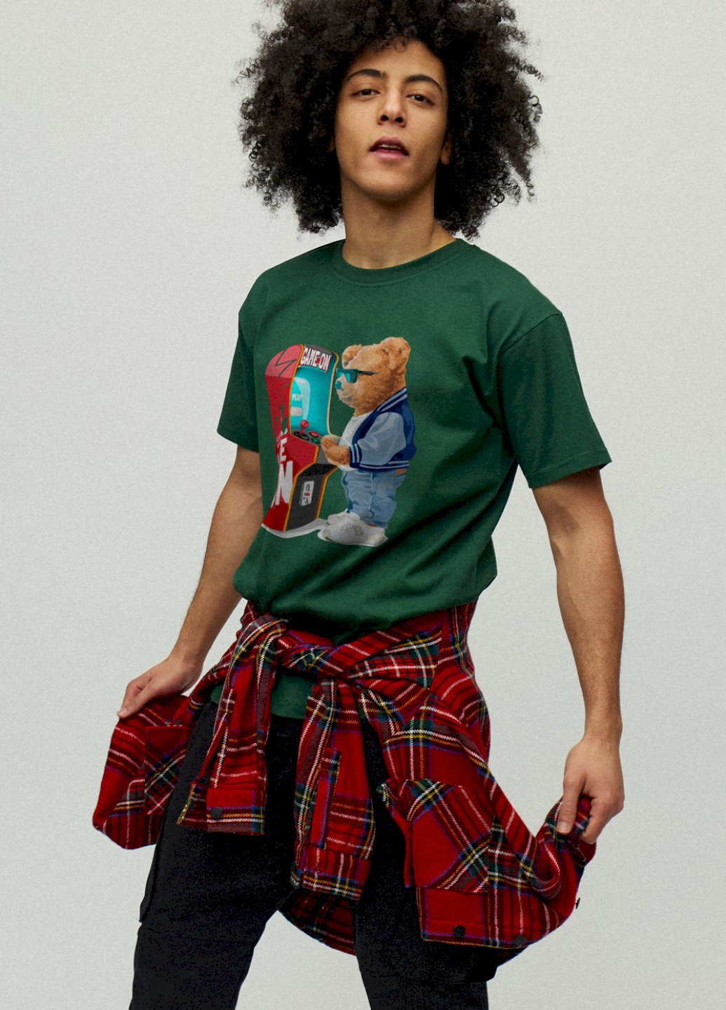 Темно-зелена футболка чоловіча YAPPI