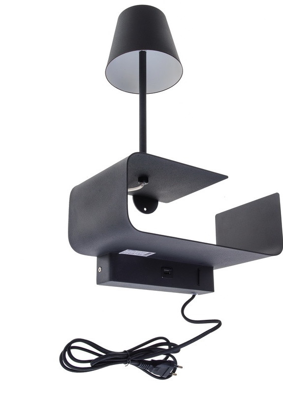 Бра-полиця настінна накладна LED BL-574W/6W BK Brille (253894256)