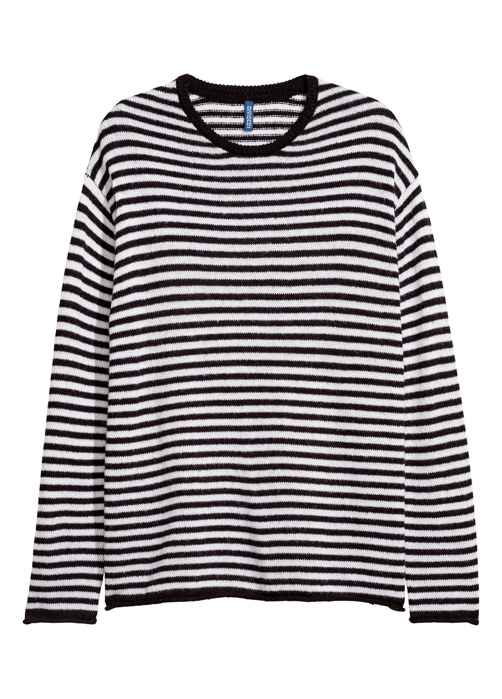Черно-белый джемпер,чорний в смужку, divided H&M