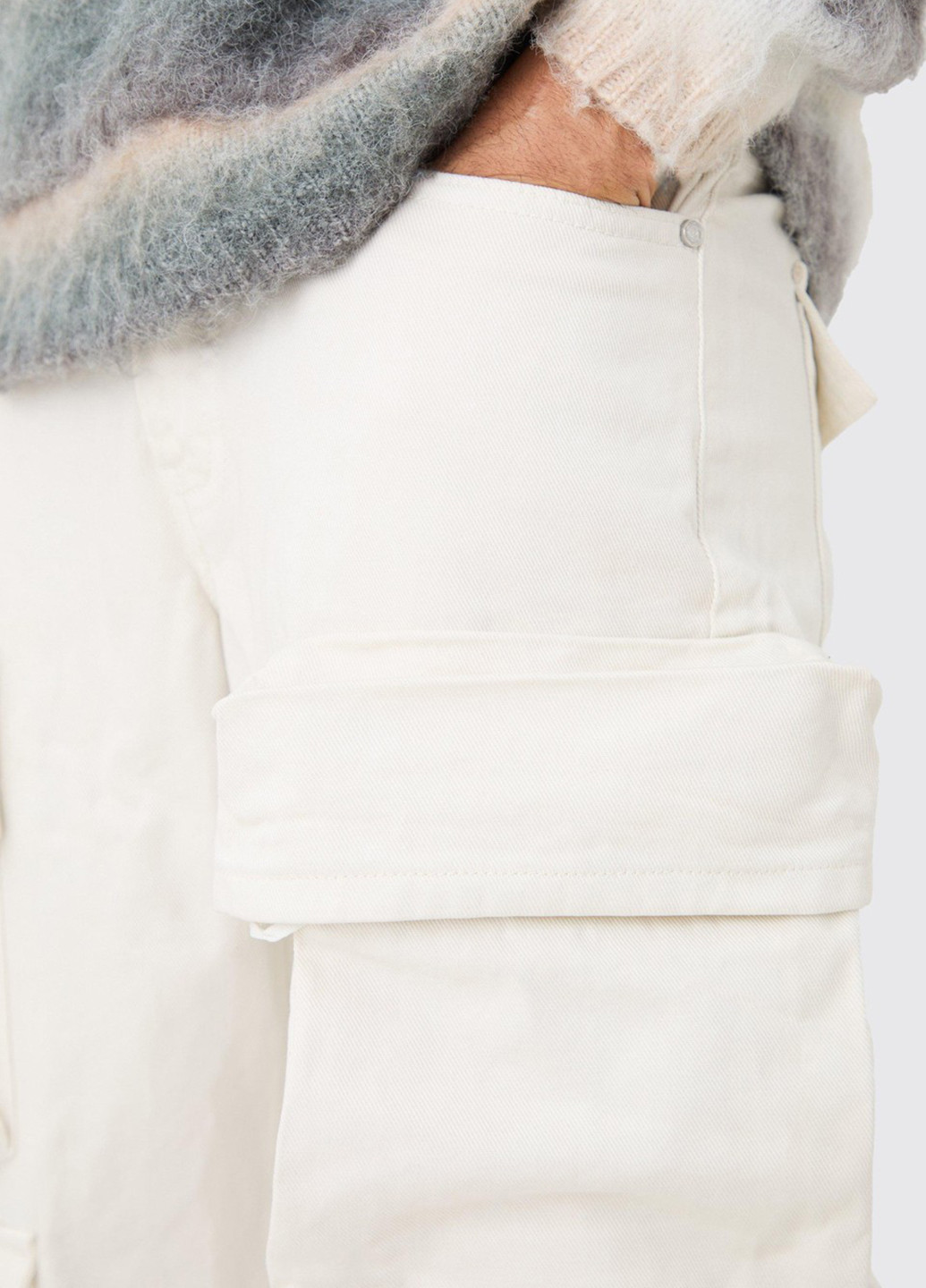 Молочные демисезонные прямые джинсы Boohoo