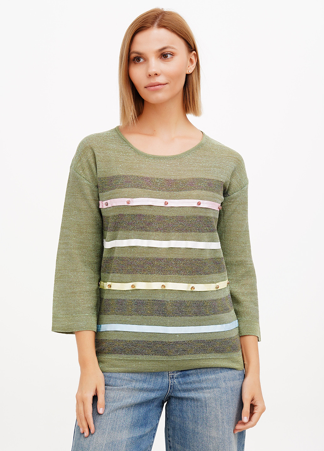 Хаки блуза Sassofono Club