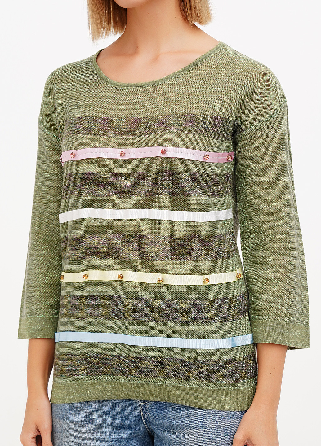 Хаки блуза Sassofono Club