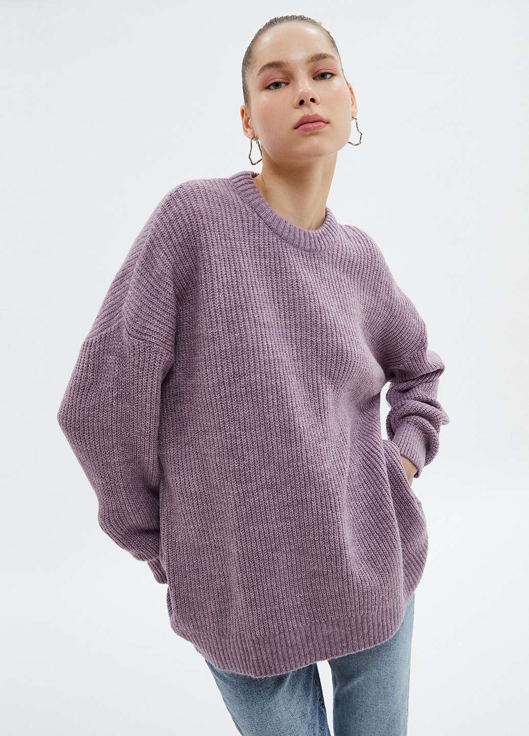 Пурпурный демисезонный свитер джемпер KOTON