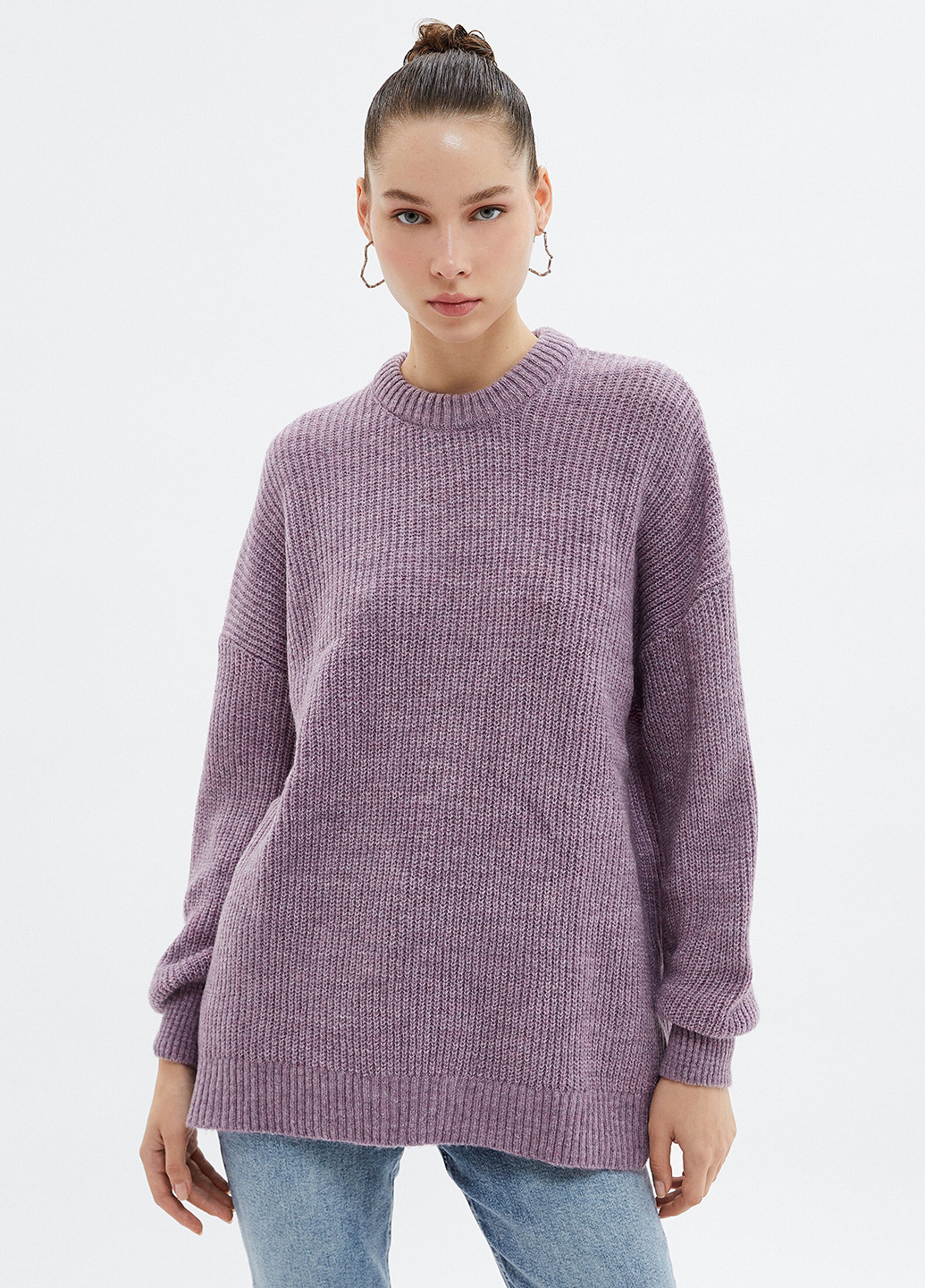 Пурпурный демисезонный свитер джемпер KOTON