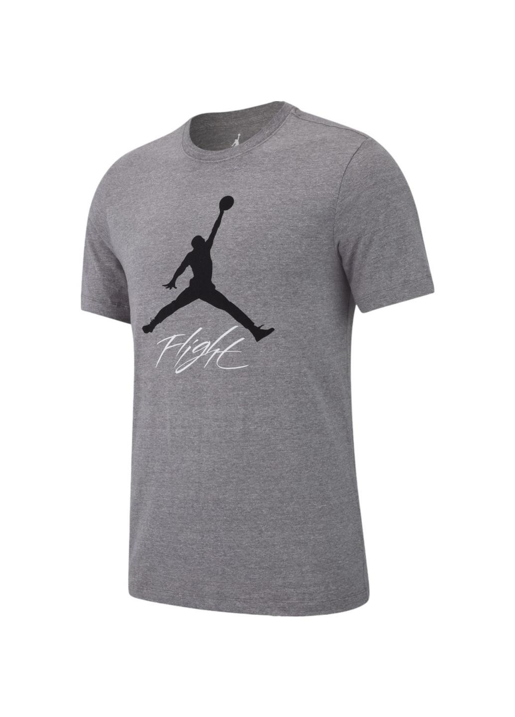Серая футболка ao0664-091 Jordan Jumpman Flight