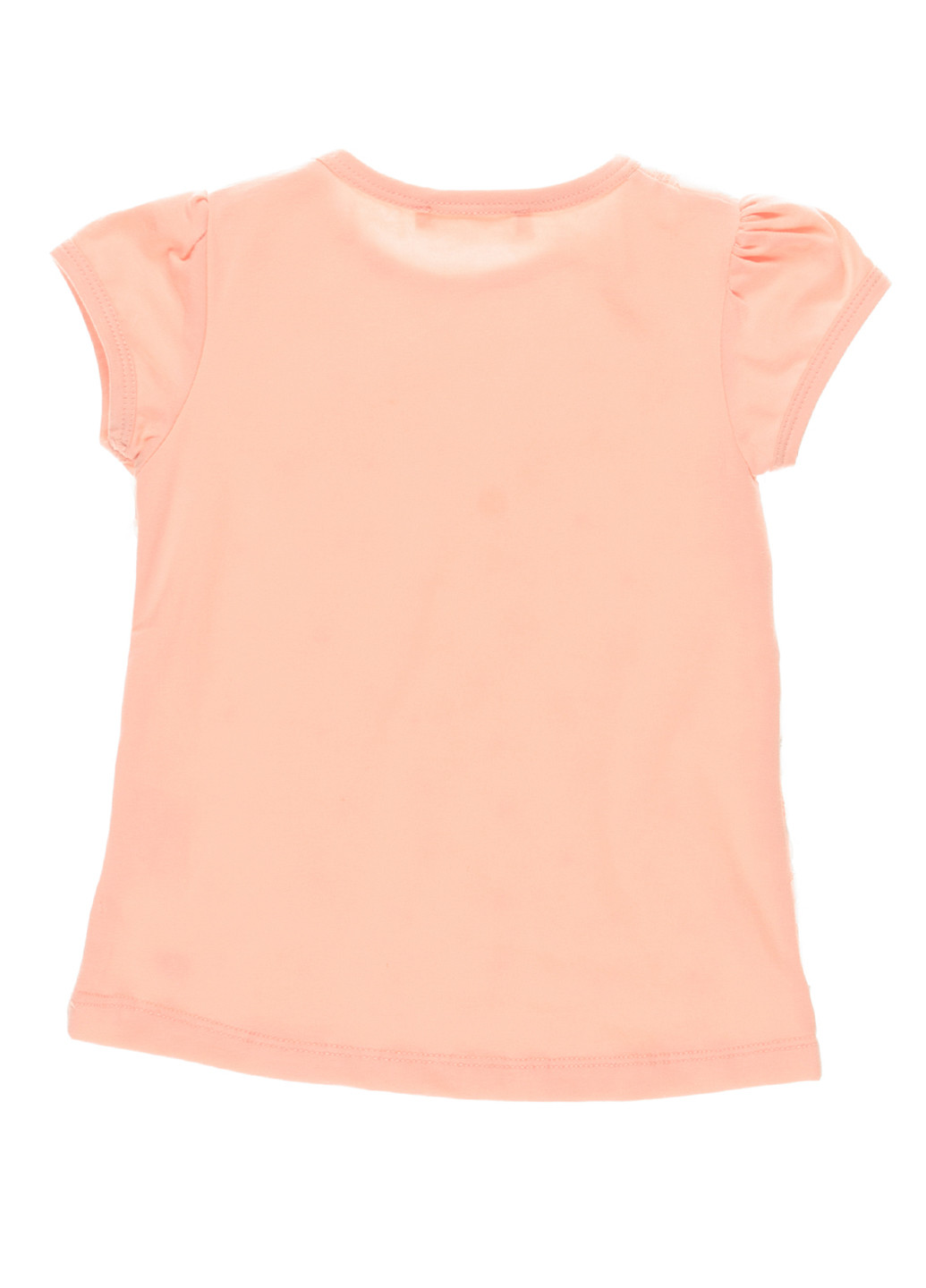Персикова літня футболка з коротким рукавом Breeze