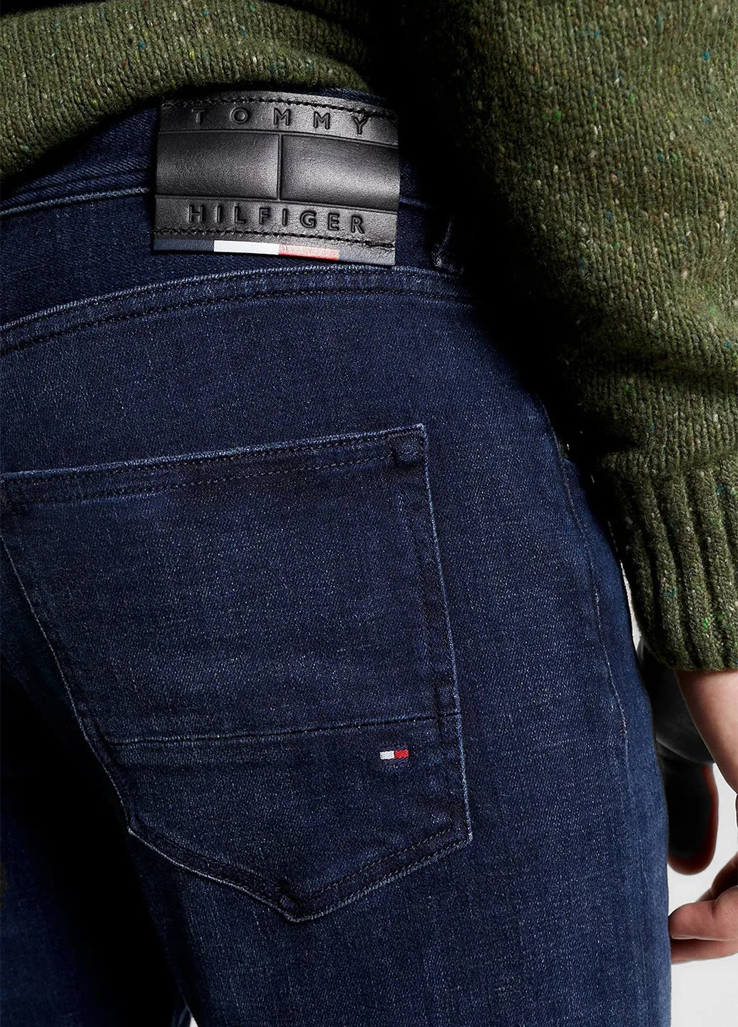 Синие демисезонные скинни джинсы Tommy Hilfiger