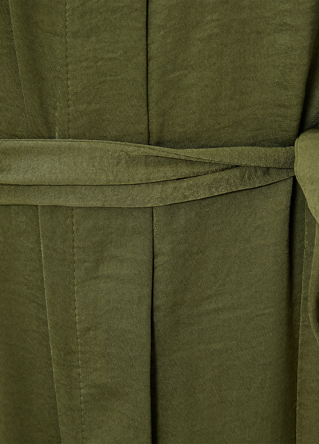 Оливкова (хакі) повсякденний сукня сорочка KOTON однотонна