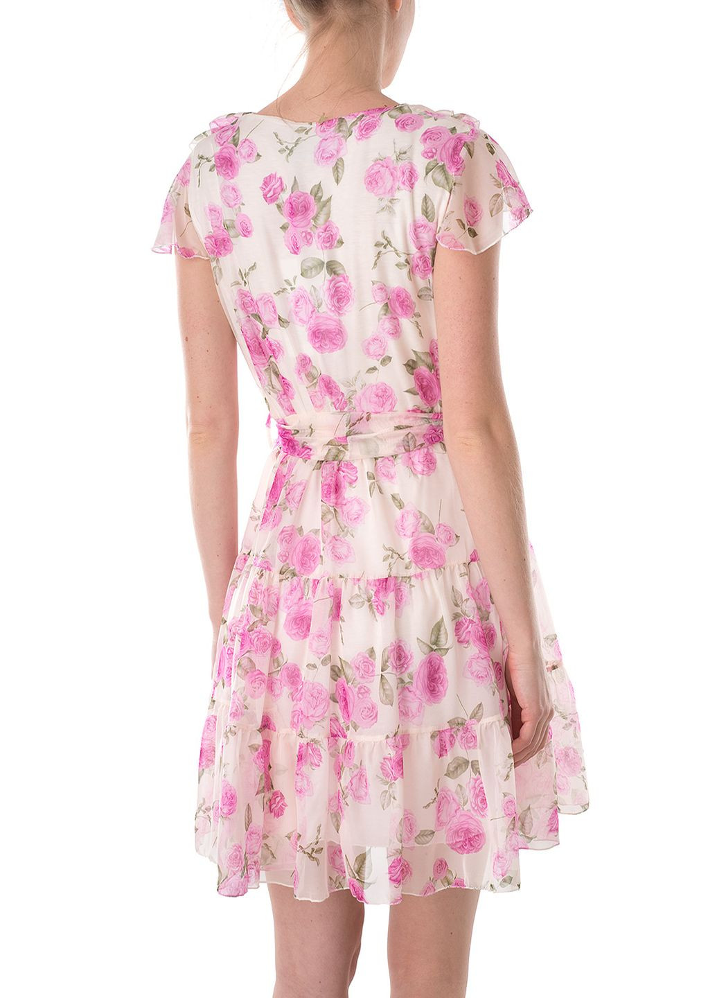 Бежева кежуал сукня Joleen з квітковим принтом