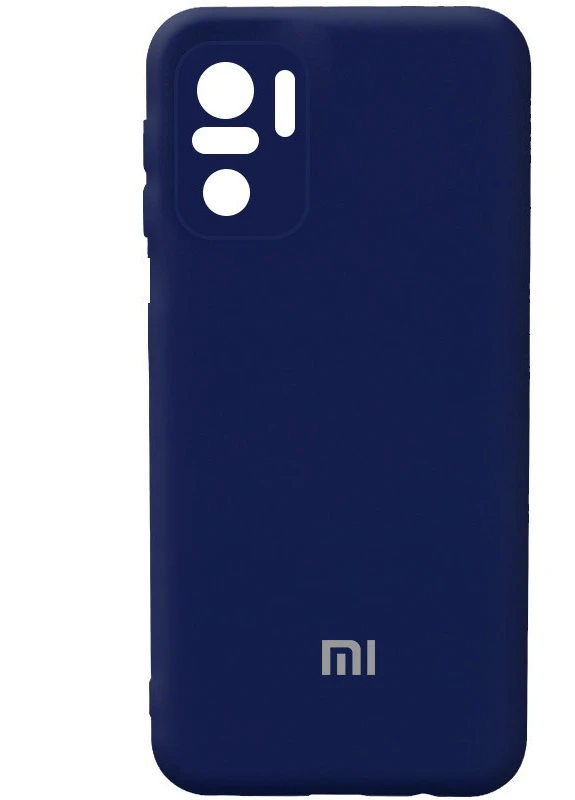 Чехол Silicone Cover Full Camera (AA) для Xiaomi Redmi Note 10 / Note 10s Темно-синий / Midnight blue (is_00000045509_47) Epik (237824633)