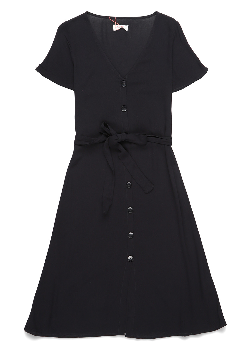 Чорна кежуал сукня кльош Twintip однотонна