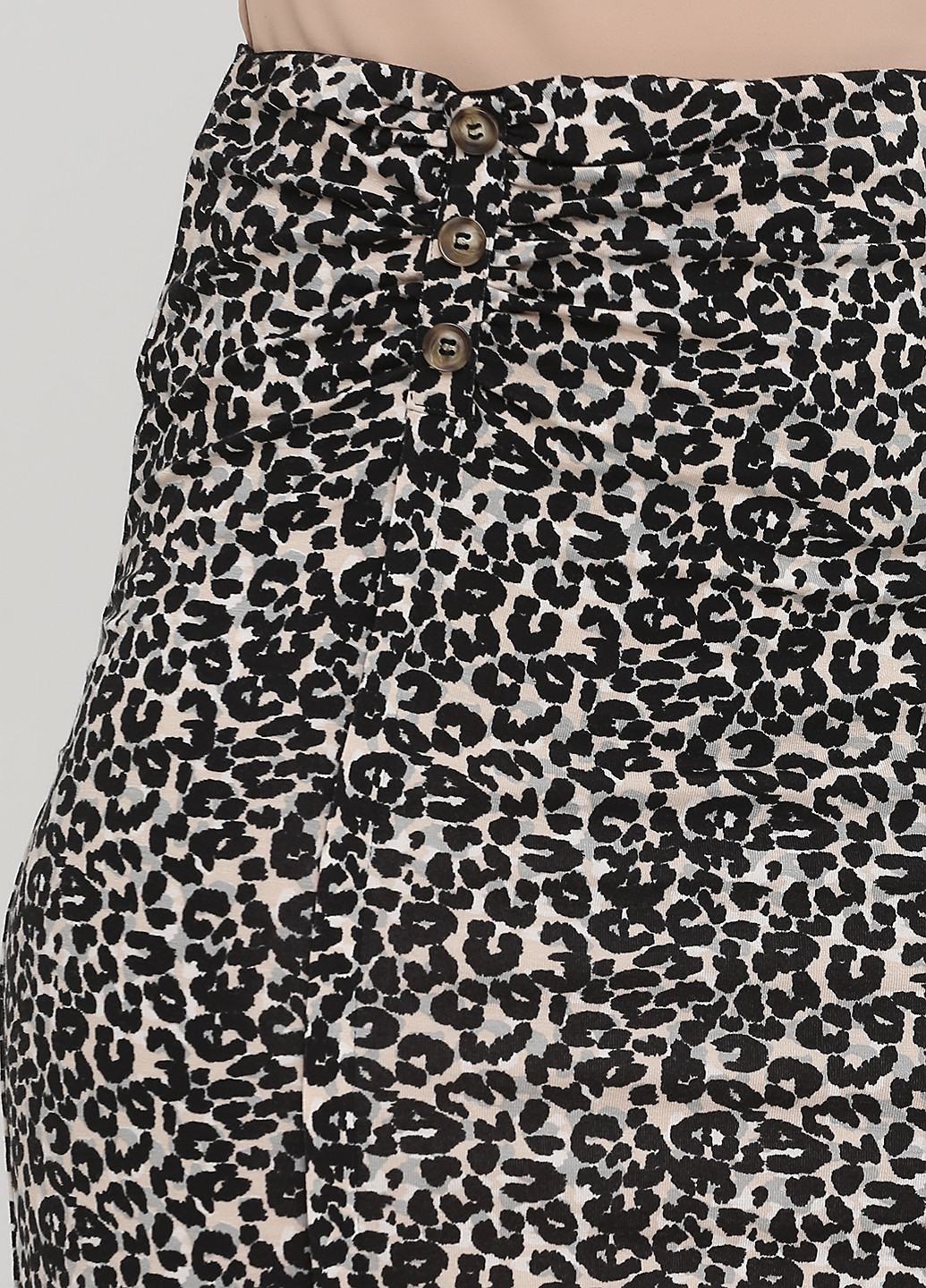 Коричневая кэжуал леопардовая юбка C&A