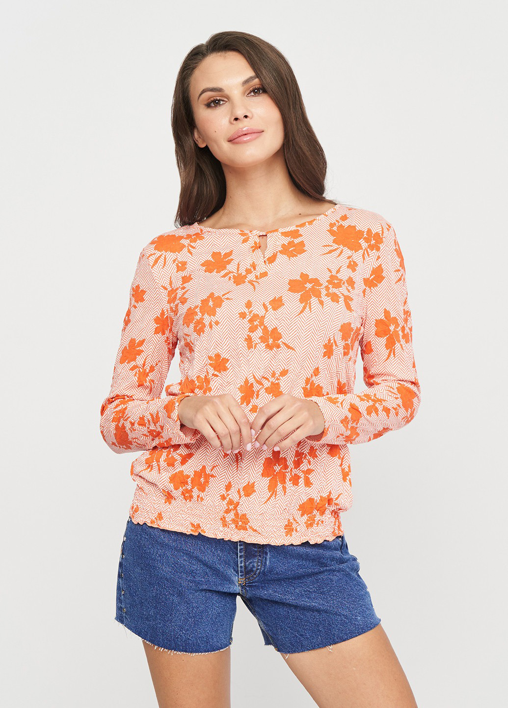 Помаранчева блуза Tom Tailor
