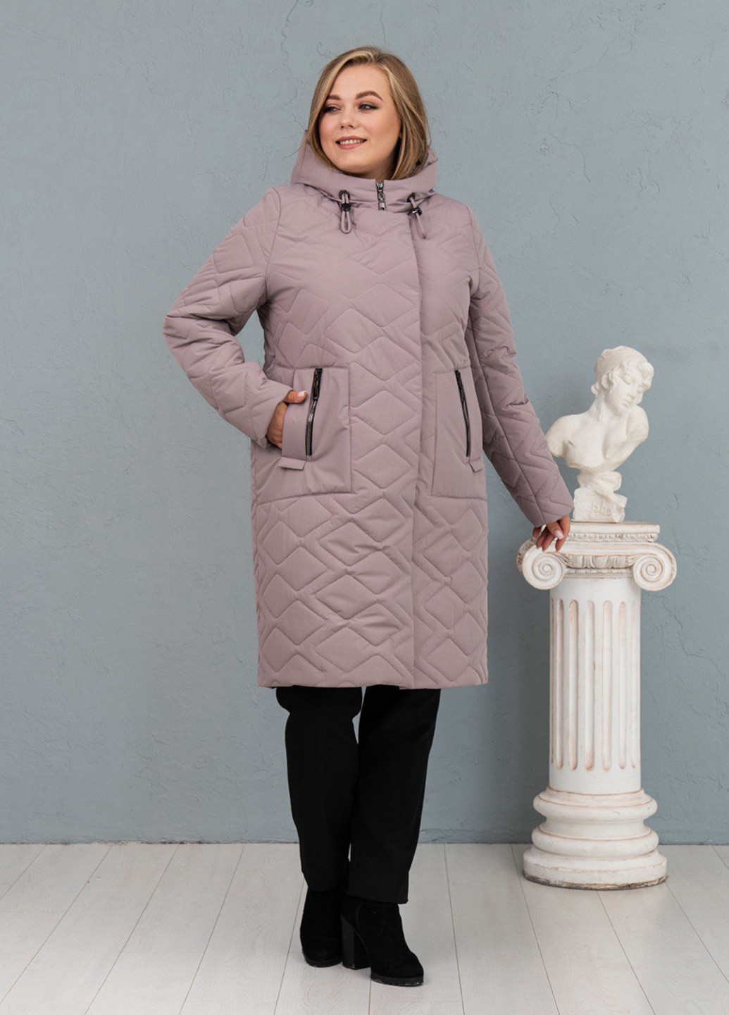 Пудрова демісезонна куртка Eva Classic