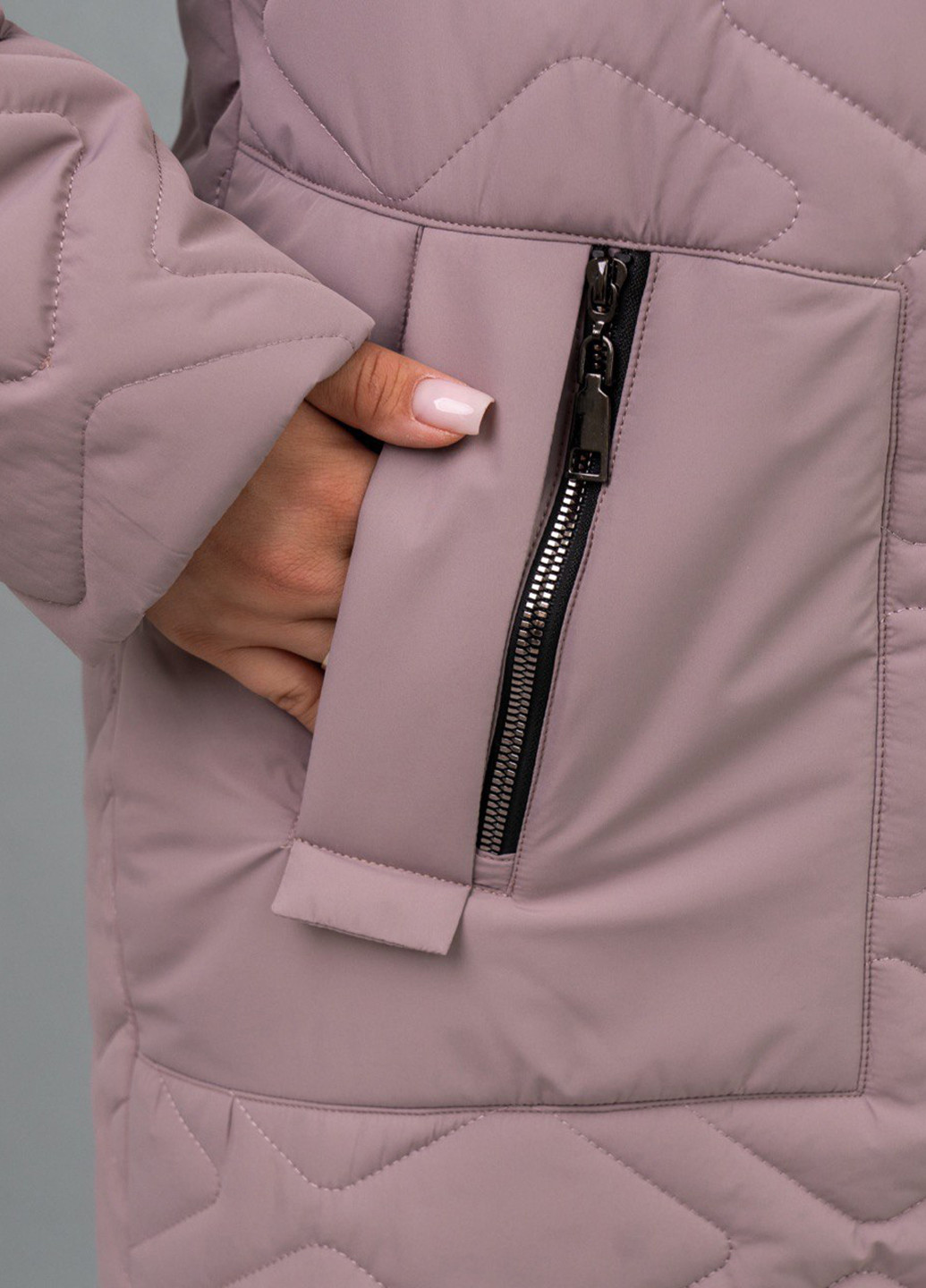 Пудрова демісезонна куртка Eva Classic