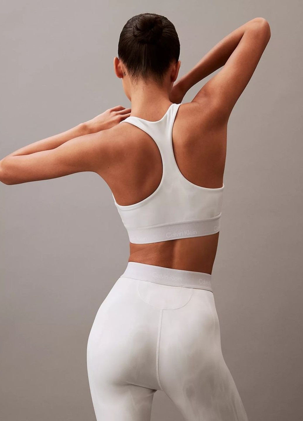 Белые демисезонные леггинсы Calvin Klein