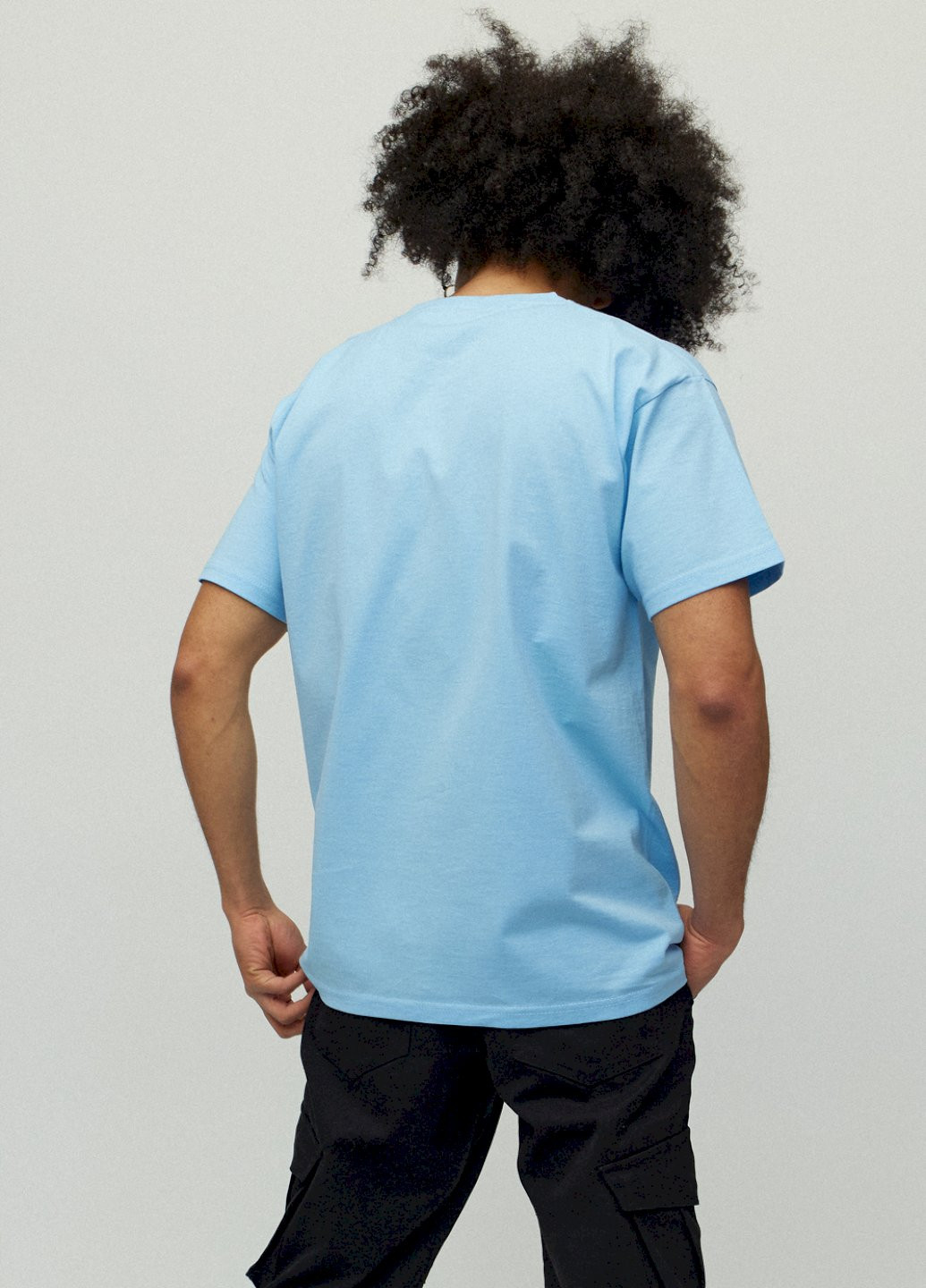 Голубая футболка мужская YAPPI
