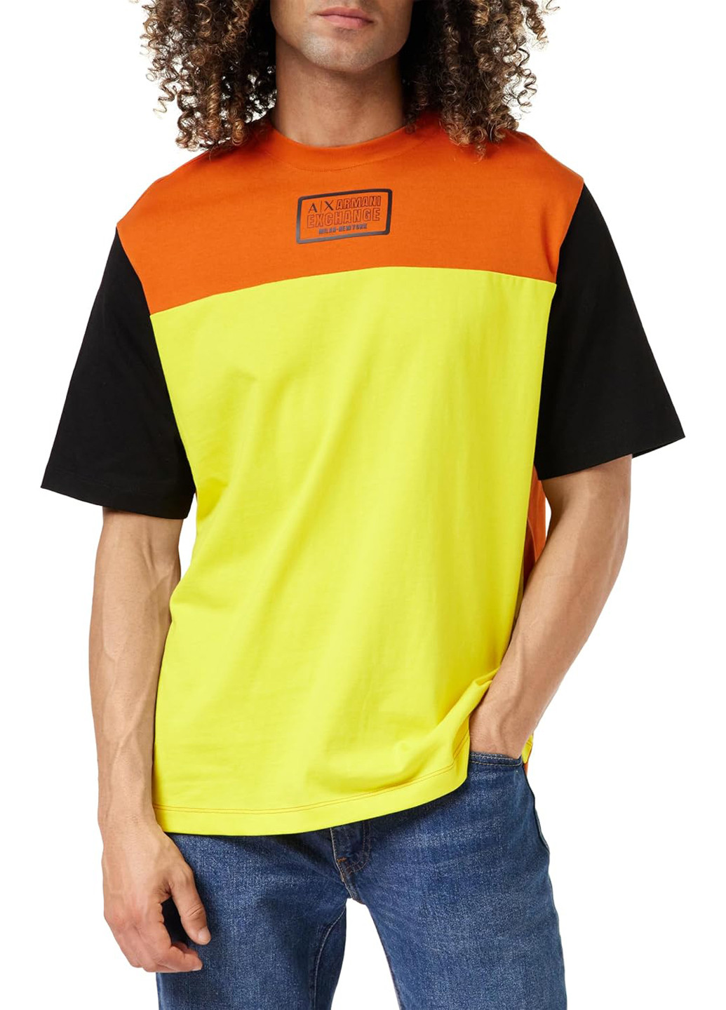Комбинированная футболка Armani Exchange