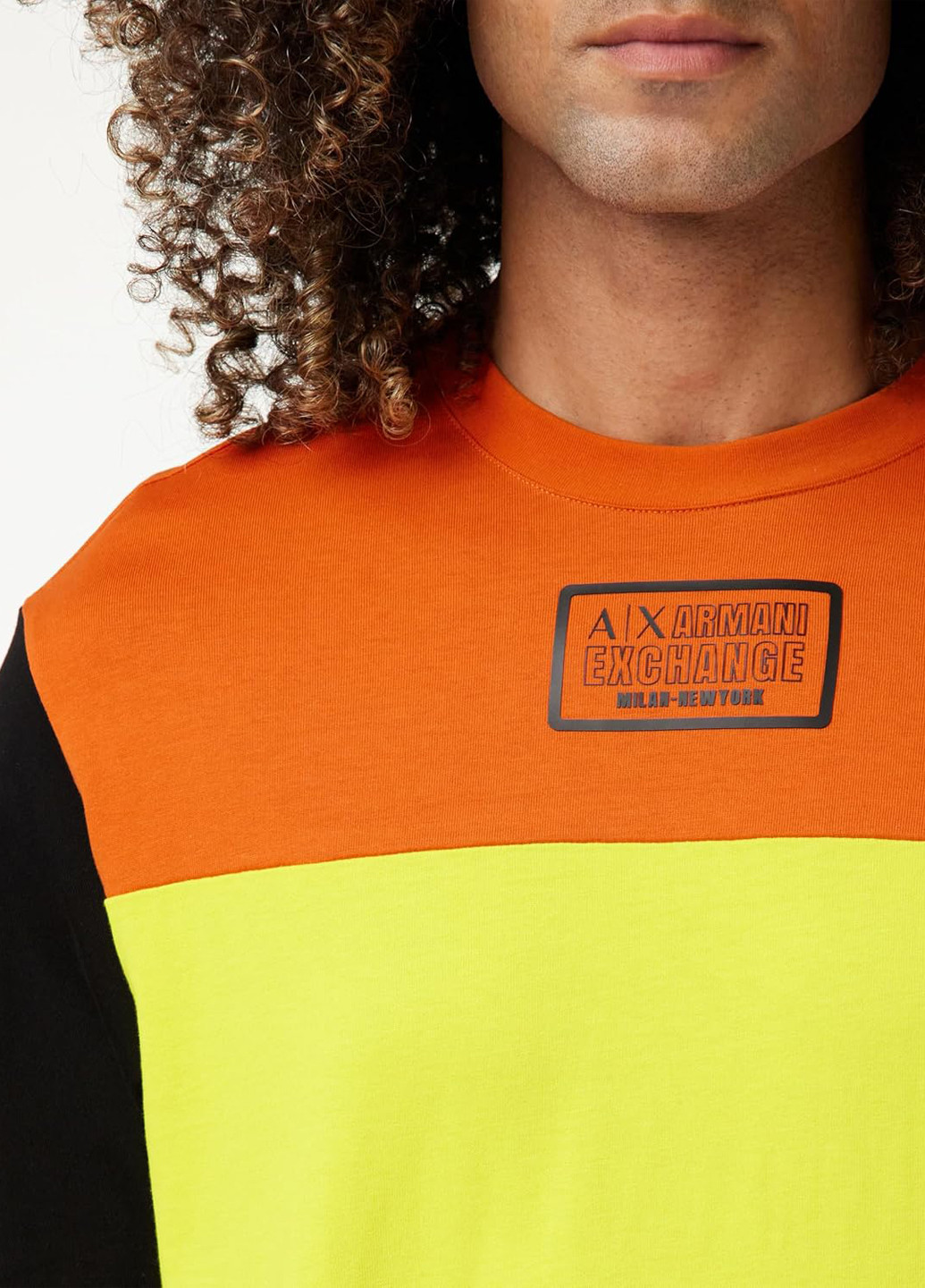 Комбинированная футболка Armani Exchange