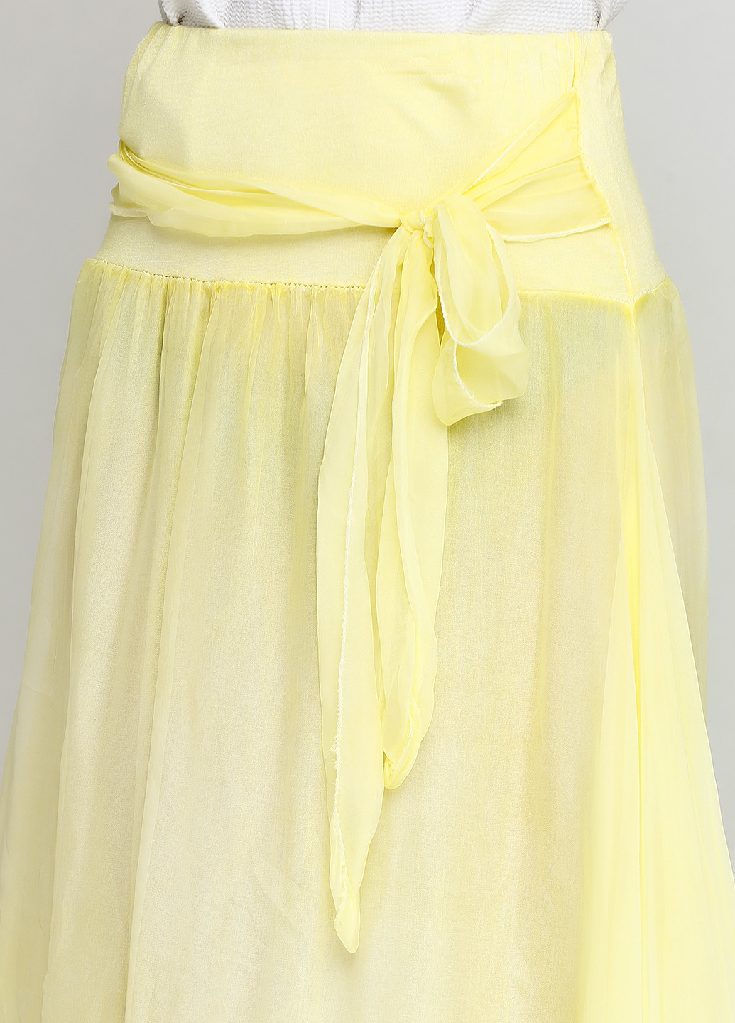 Желтая кэжуал однотонная юбка Moda in Italy