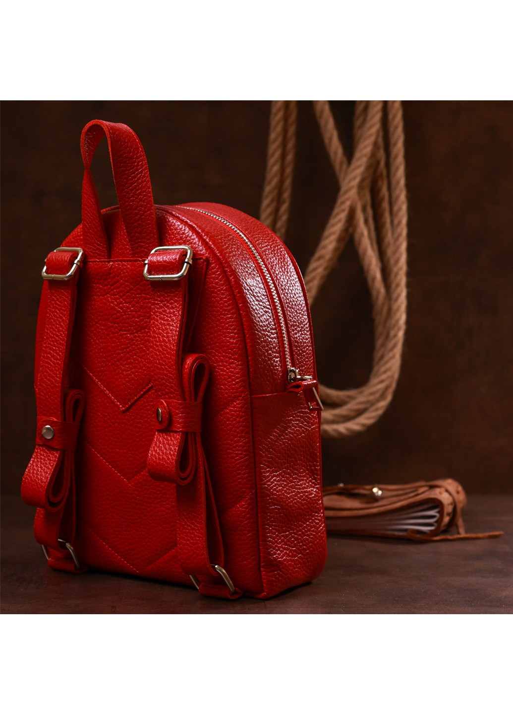 Кожаный рюкзак 21х28х9 см Shvigel (253660199)