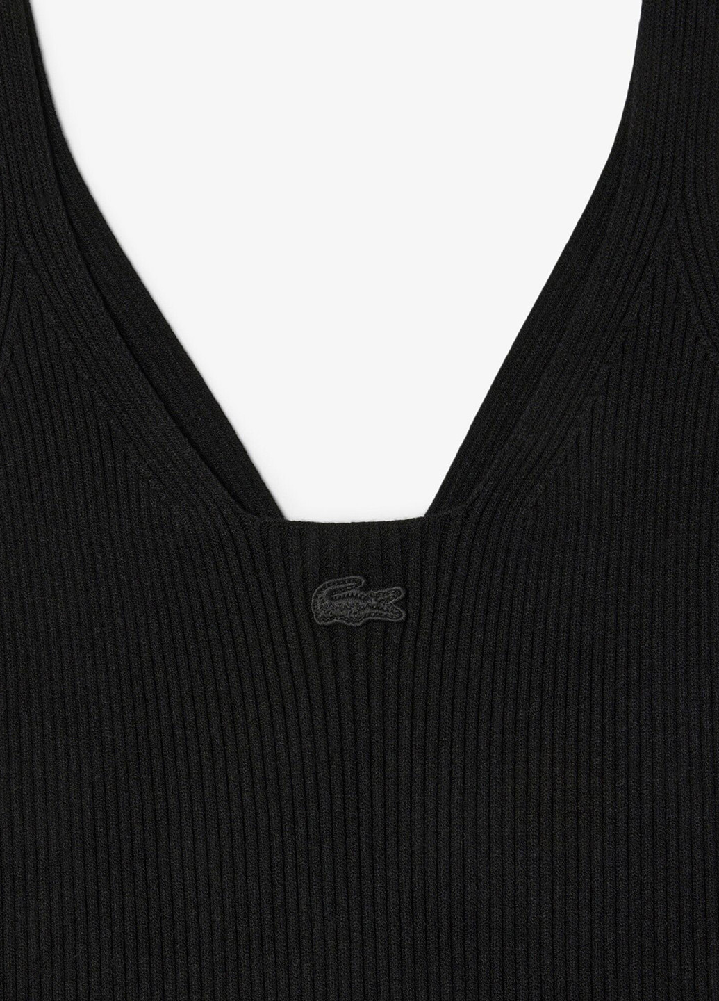 Чорна кежуал сукня сукня-майка Lacoste однотонна