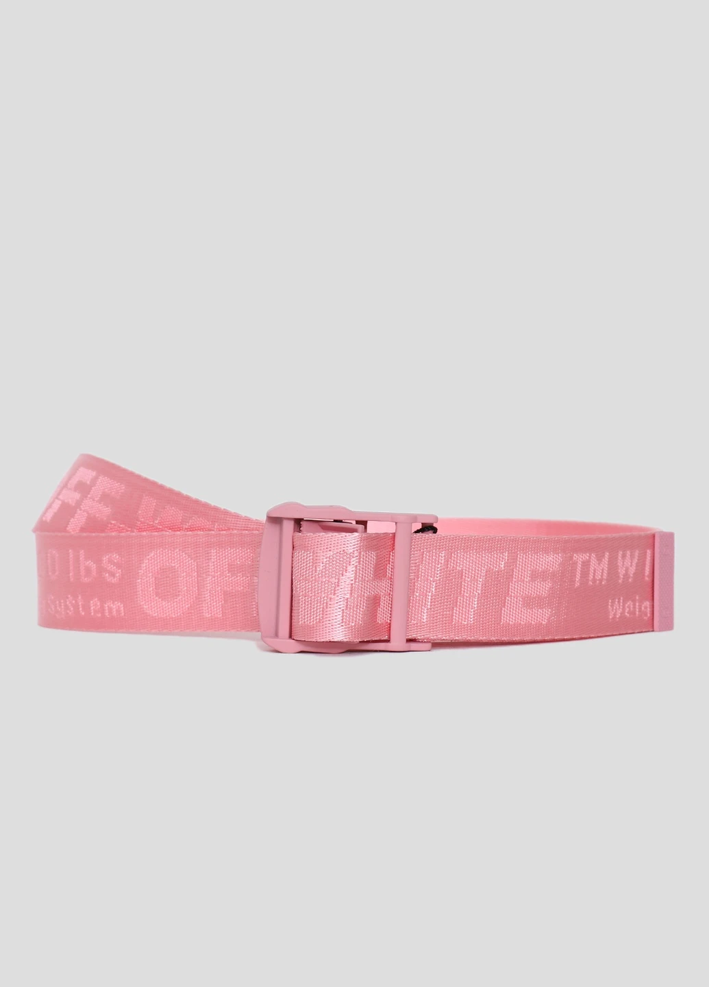 Светло-серый текстильный ремень Off-White (228291390)