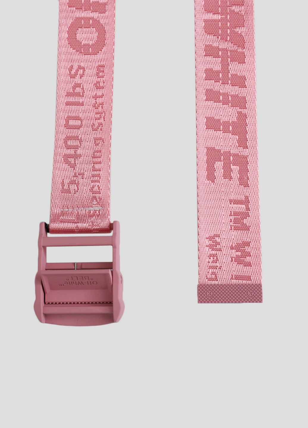 Светло-серый текстильный ремень Off-White (228291390)