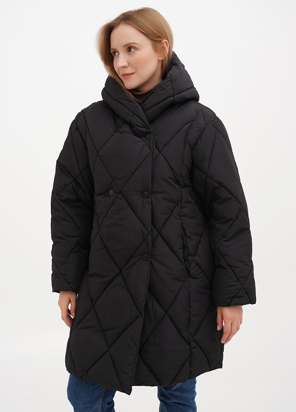 Черная демисезонная куртка Monki