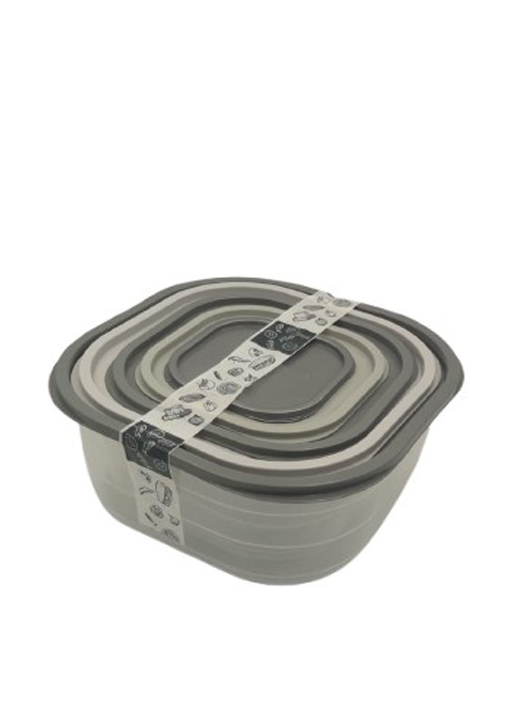 Комплект контейнеров с крышками 5 шт. GOLDEX - (306670033)