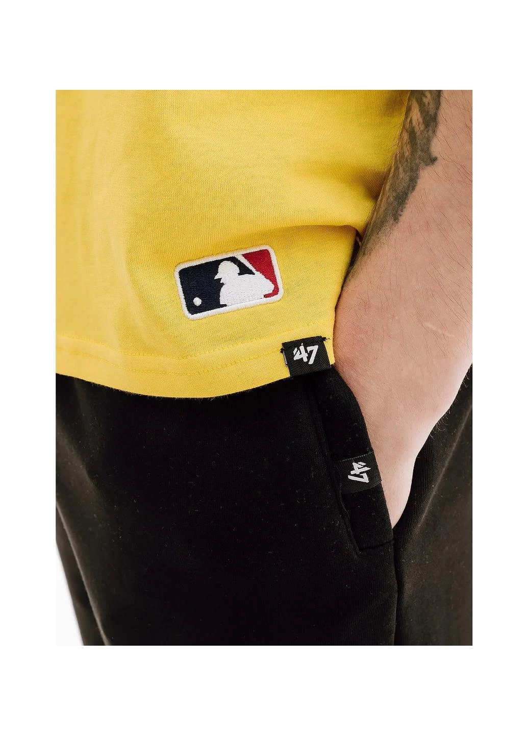 Жовта футболка 580768xz-fs 47 Brand Pittsburgh Pirates Base Runner Yellow