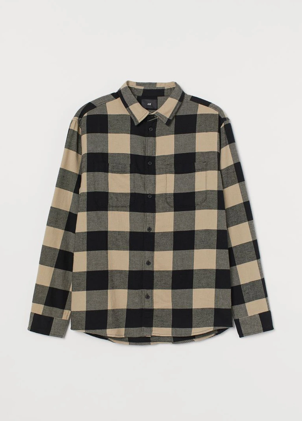 Бежевая рубашка H&M