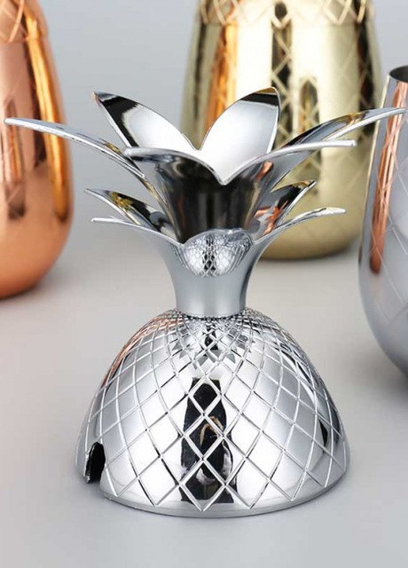 Бокал для коктейля ананас "Pineapple" из нержавеющей стали 500 мл, серебряный More (253827795)