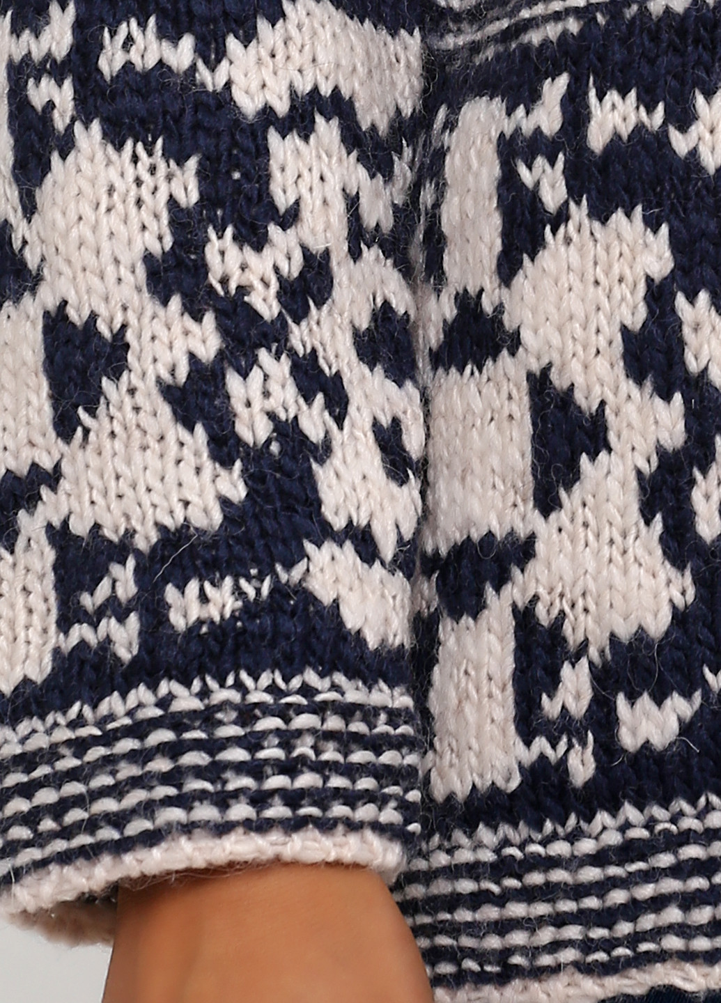 Комбінований зимовий светр пуловер Paul & Joe