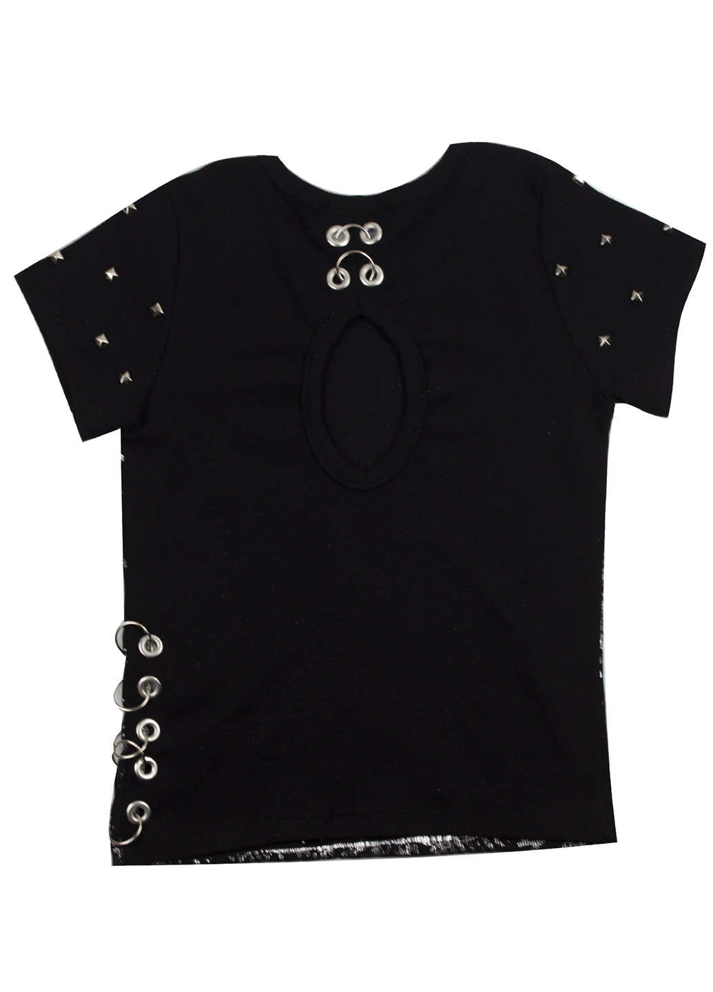 Черная летняя футболка с коротким рукавом Marions