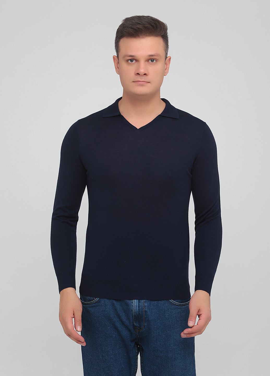 Темно-синий демисезонный пуловер пуловер Pierre Balmain