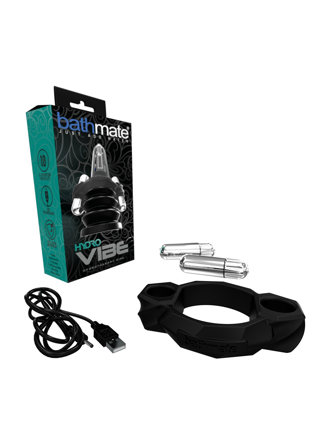 Комплект для вібротерапії з гідропомпою - Hydro Vibe Bathmate (254151759)