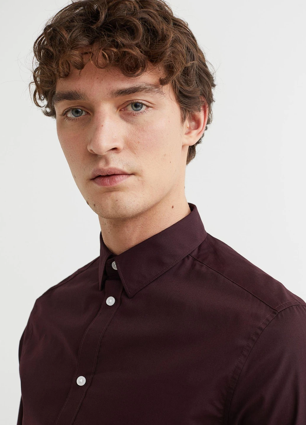 Темно-бордовая рубашка H&M