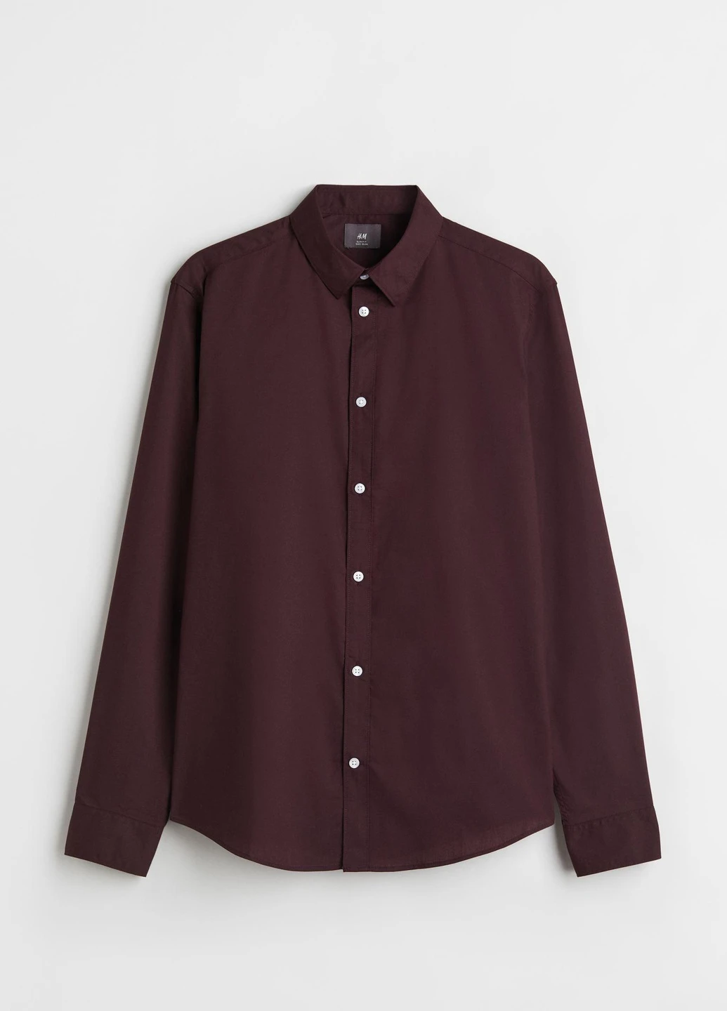 Темно-бордовая рубашка H&M