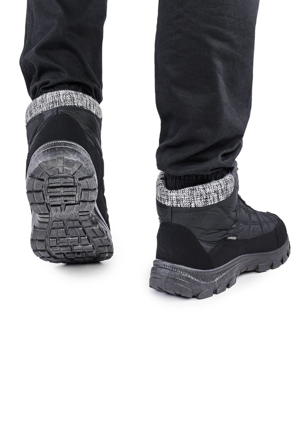 Черные зимние мужские ботинки зимние на меху черные 1493417419 Gipanis