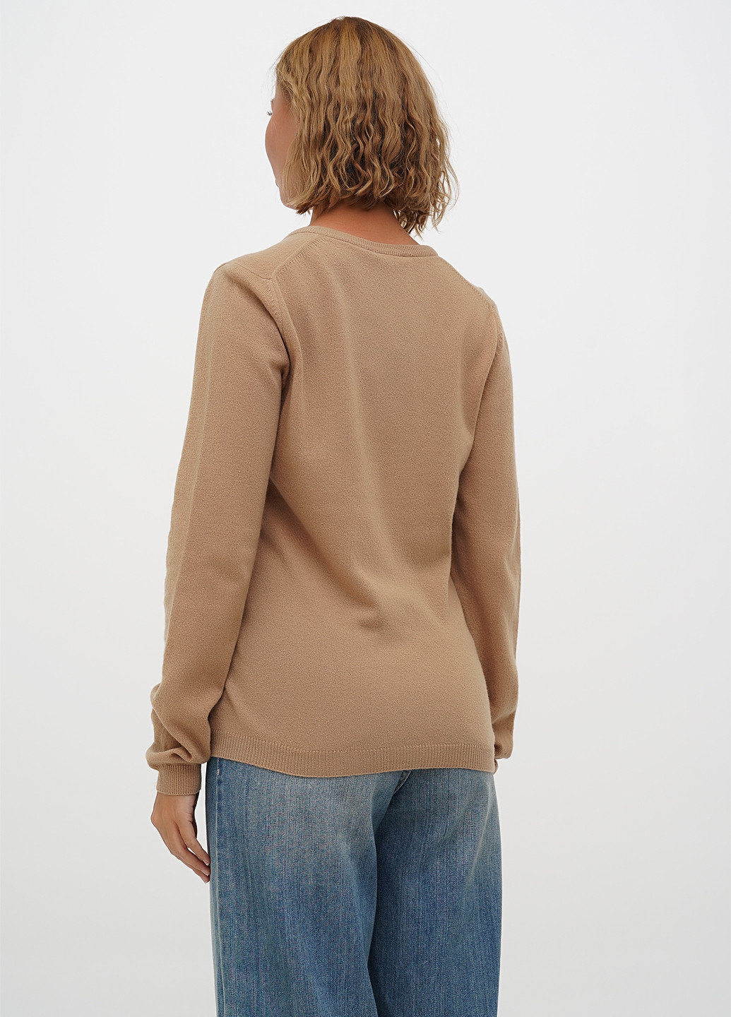 Бежевый демисезонный пуловер пуловер Sassofono