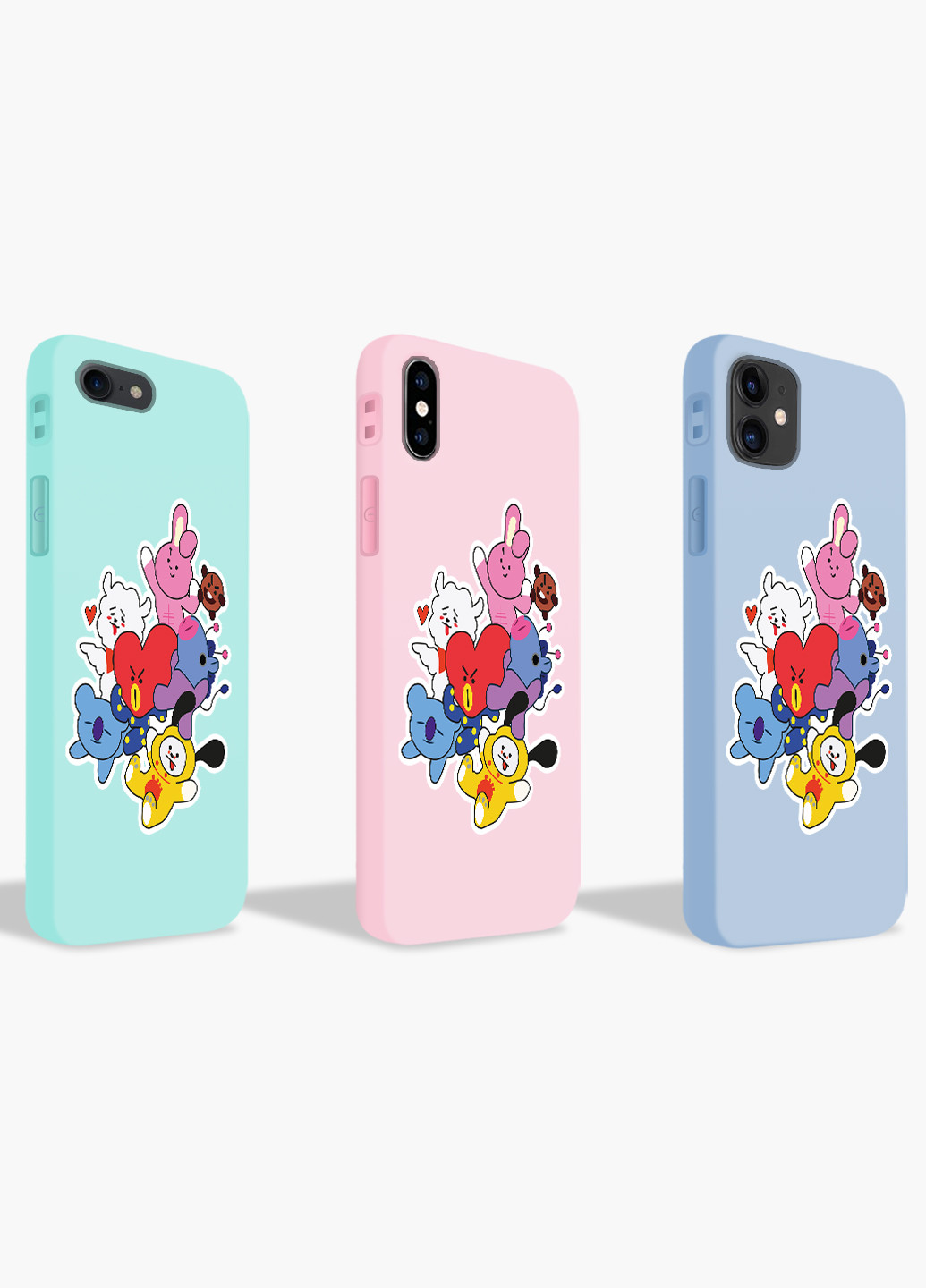 Чехол силиконовый Apple Iphone X БТС (BTS) (6129-1166) MobiPrint (219335897)