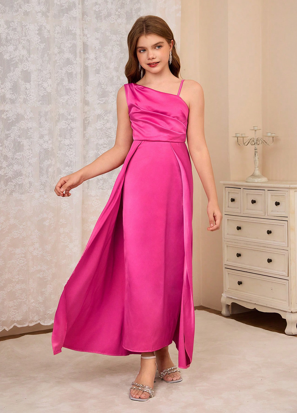 Темно-рожева сукня SHEIN (331739283)