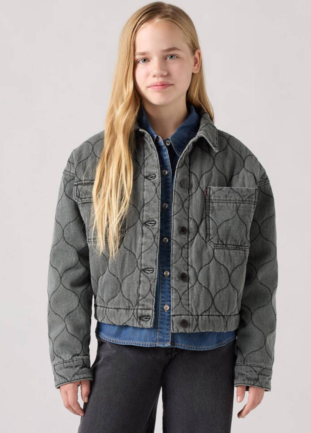 Темно-серая демисезонная куртка Levi's