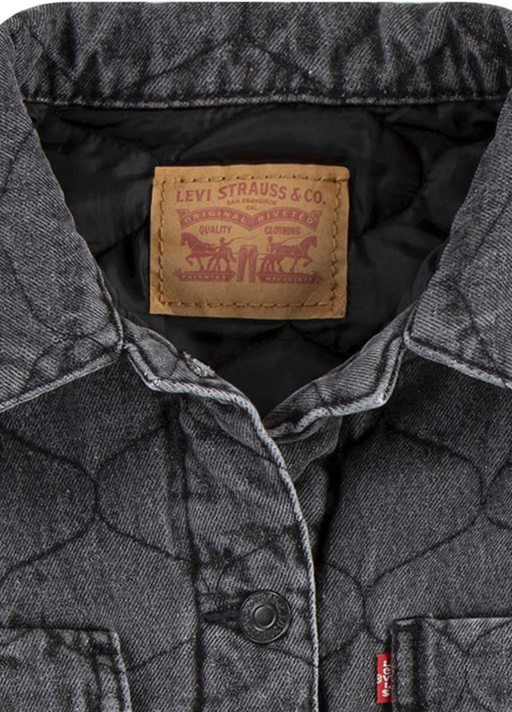 Темно-серая демисезонная куртка Levi's