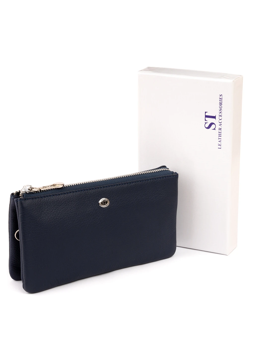 Жіночий шкіряний гаманець-клатч 19,2х10х2 см st leather (252131327)