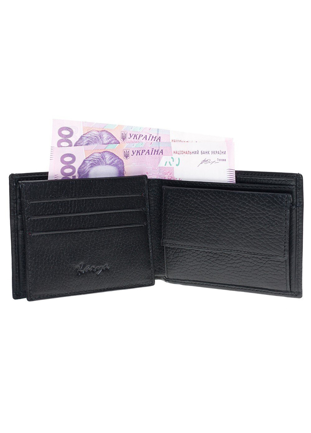 Чоловік шкіряний гаманець 12х10,5 см Karya (229460726)