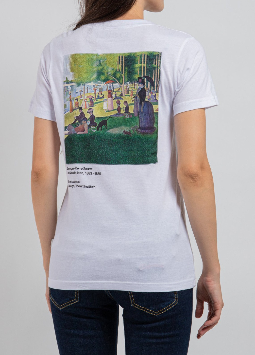 Біла футболка з принтом на спині Ko Samui - (250382520)