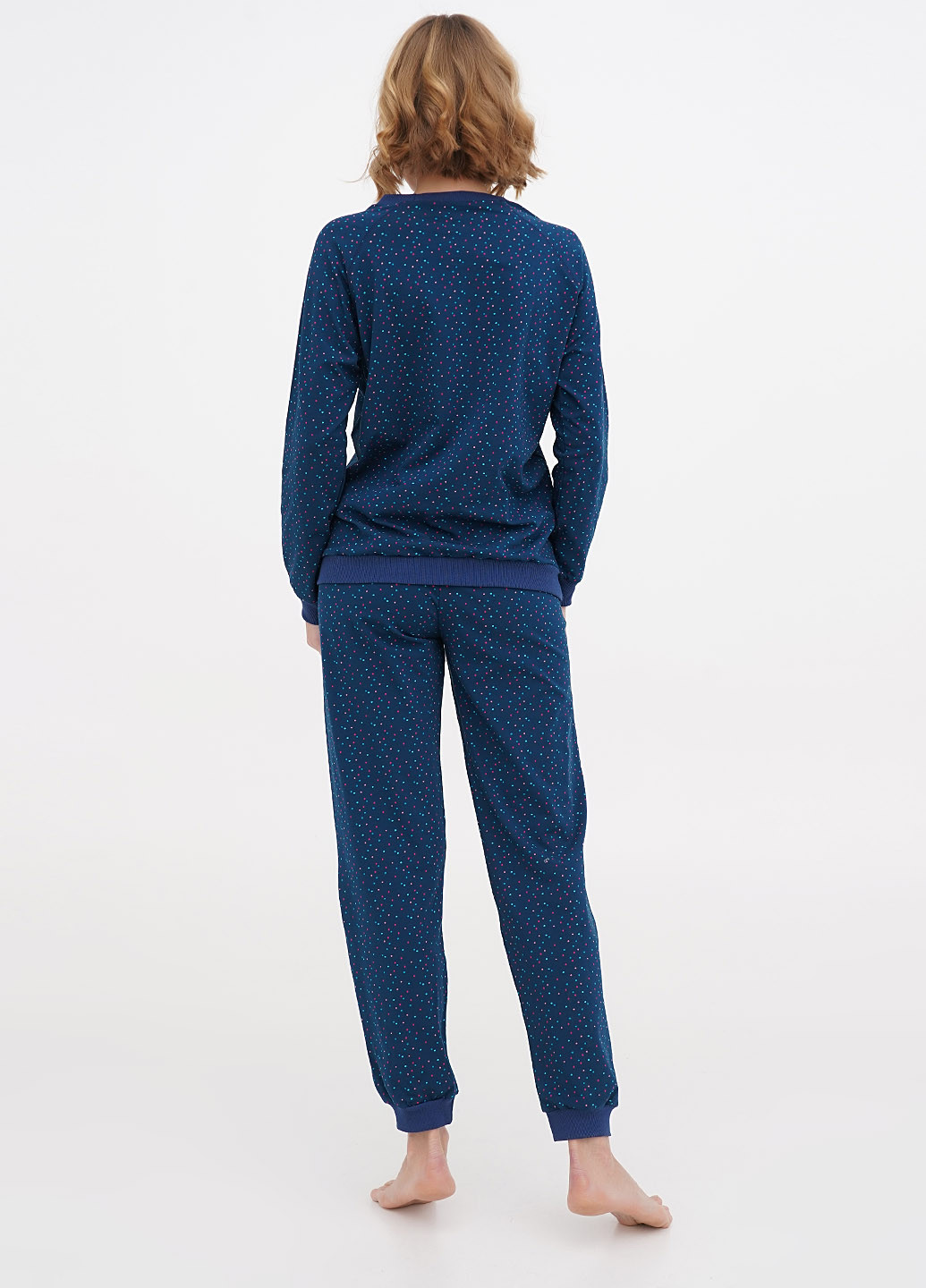 Синяя всесезон пижама (реглан, брюки) реглан + брюки Malta